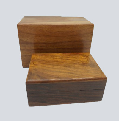 Small medium large timber boxes